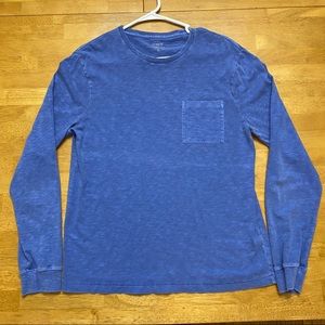 Blue Long-sleeve J Crew T-shirt